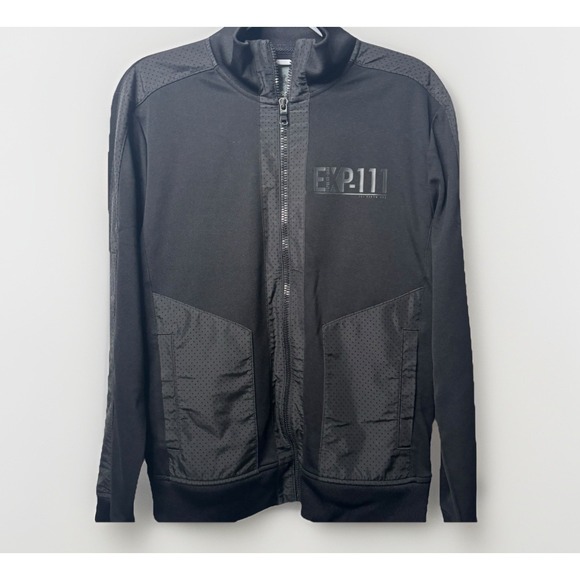 Express Jackets & Blazers - Rare EXPRESS EXP-111 Full Zip LS Jacket‎ Black Adult M Polyester 2 Slash Pockets